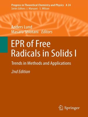 cover image of EPR of Free Radicals in Solids I